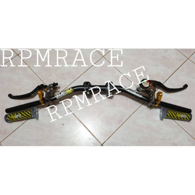 PAKET Komplit Stang Fatbar Protaper Master Rem Izumi Universal Nmax  Pcx Vixion Cb 150 Klx dll.