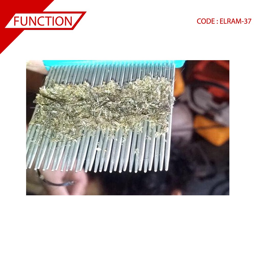 SISIR KUTU Sisir Serit Ketombe Bahan Logam . ELRAM-37