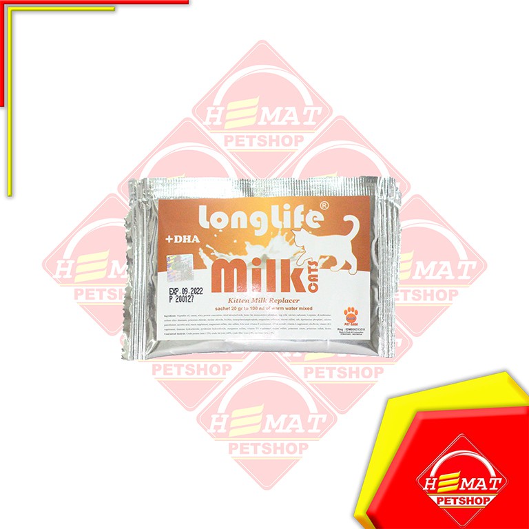 Susu Anjing / Longlife Dog Milk Kitten &amp; Adult 20 Gram Sachet