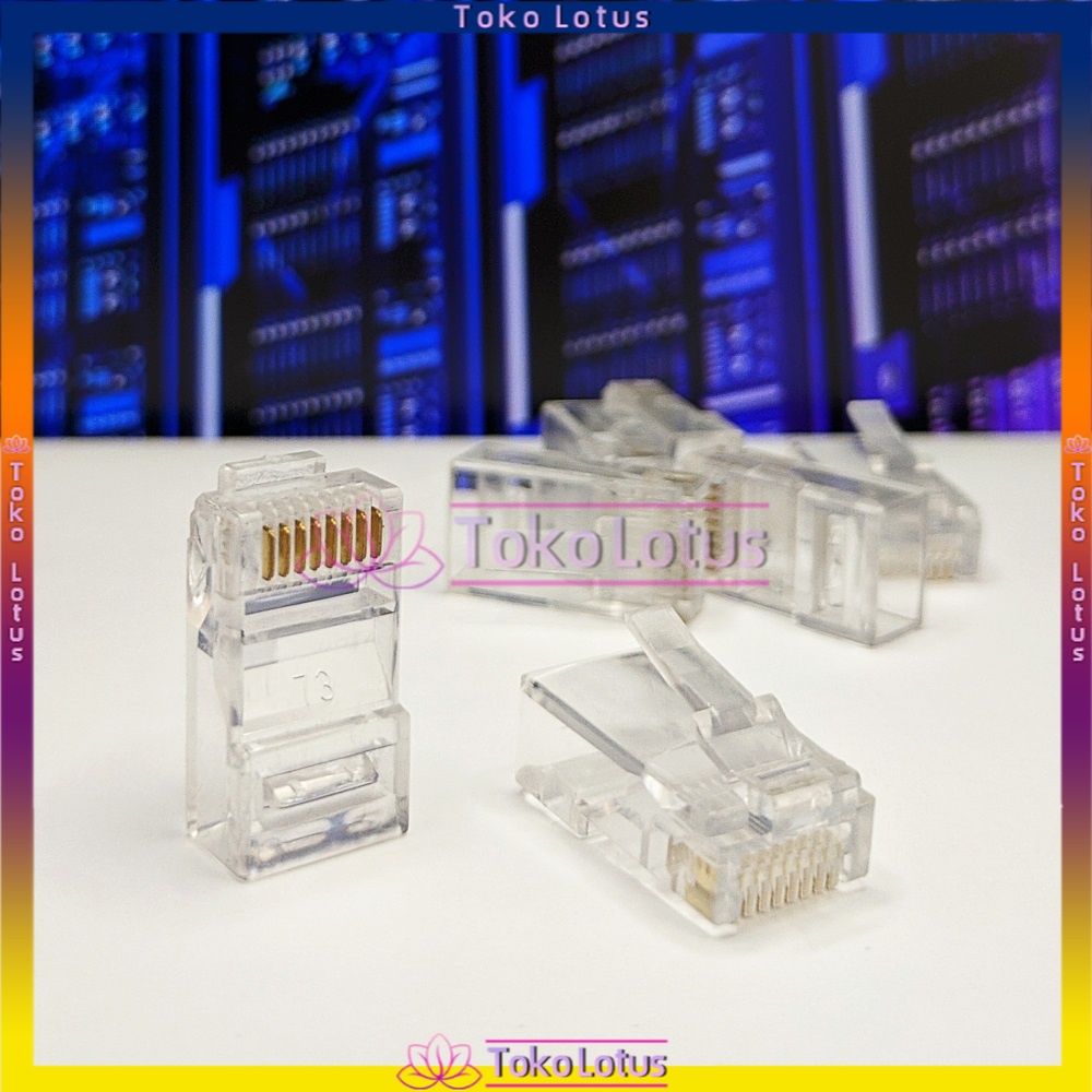 Termurah!!! Konektor RJ45 Cat5 500pcs / 100pcs [Bisa Bayar Ditempat]