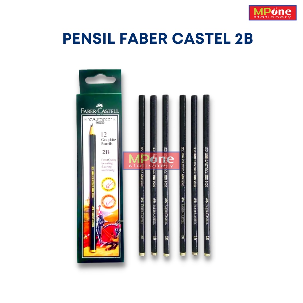 

(1 PCS) Pensil Komputer Kayu Faber Castle 2B / Pensil Kayu