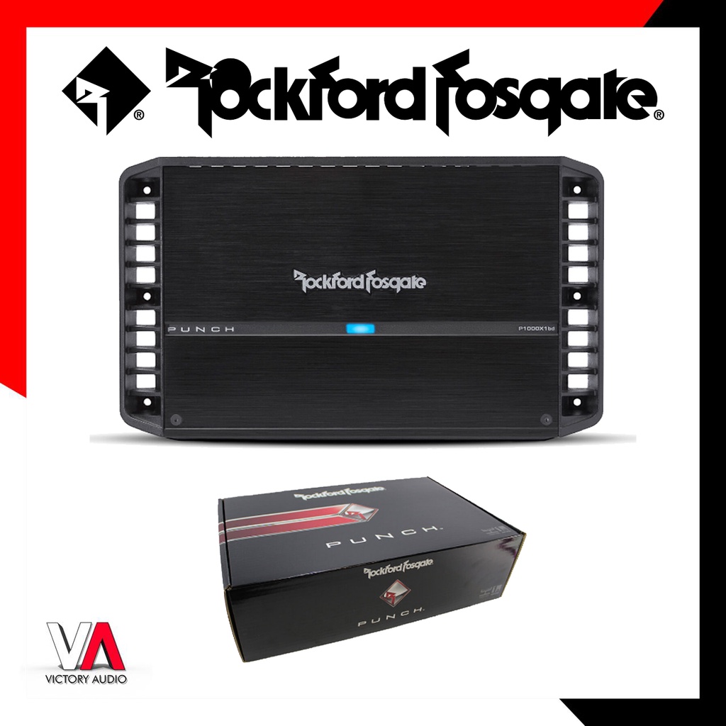 Power Amplifier Monoblock Rockford Fosgate Punch P1000X1bd 1000 Watt Max Power Power Amp Monoblok P1