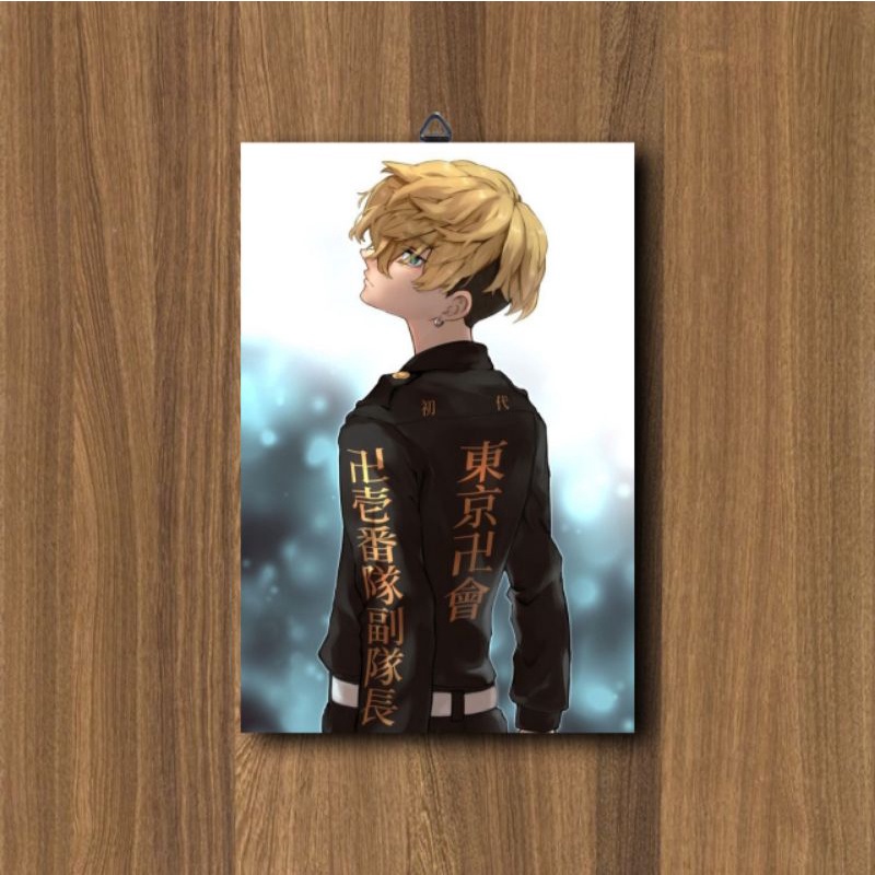 HIASAN DINDING KAMAR CHIFUYU MATSUNO TOKYO REVENGERS ANIME / POSTER KAYU ANIME / DEKORASI KAMAR-C3