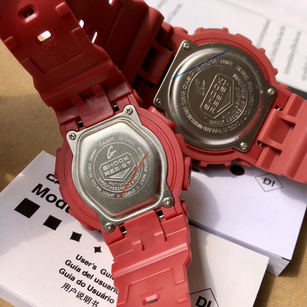 Jam Tangan Pria Wanita Casio Baby G Couple GA110 BA110 Ducati Red