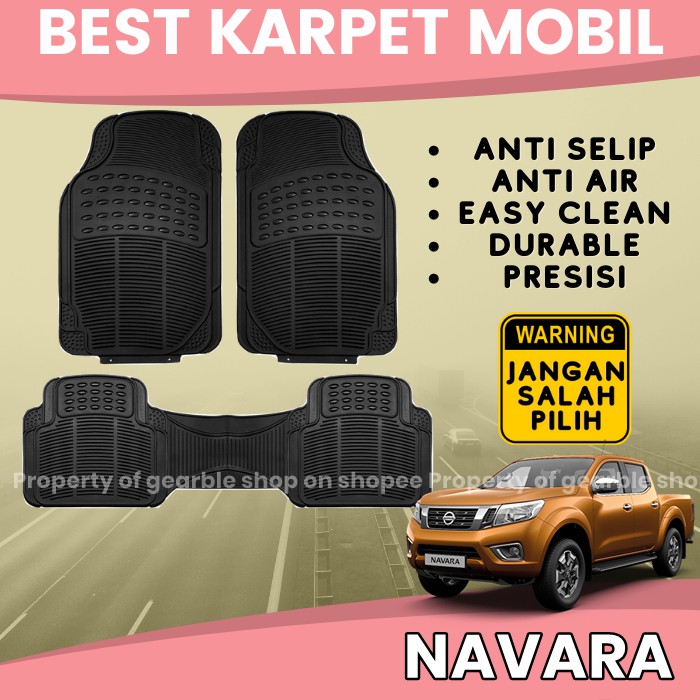 KARPET MOBIL NAVARA ALAS LANTAI MOBIL NAVARA KARPET NAVARA KARPET DASAR MOBIL UNIVERSAL ANTI AIR