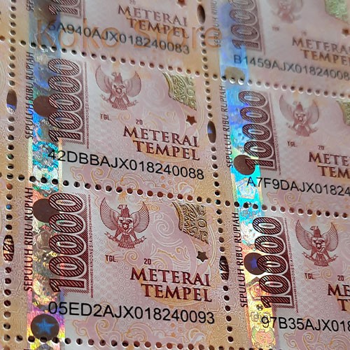 Meterai materai 10000 10pcs