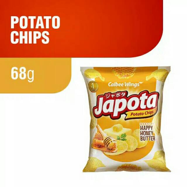 

Japota Happy Honey Butter 68 gr - Potato Chips Keripik Kentang