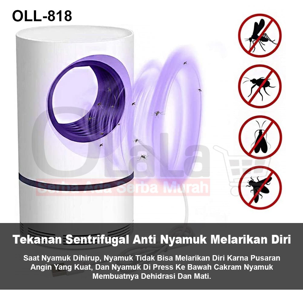 Lampu Perangkap Nyamuk USB LED Mini Electric Mosquito Catcher trap UV OLL-818