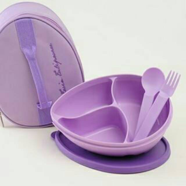 Twin tulipware oval lunch set