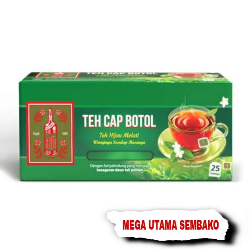 

teh cap botol 25 kantong / teh celup cap botol teh hijau melati