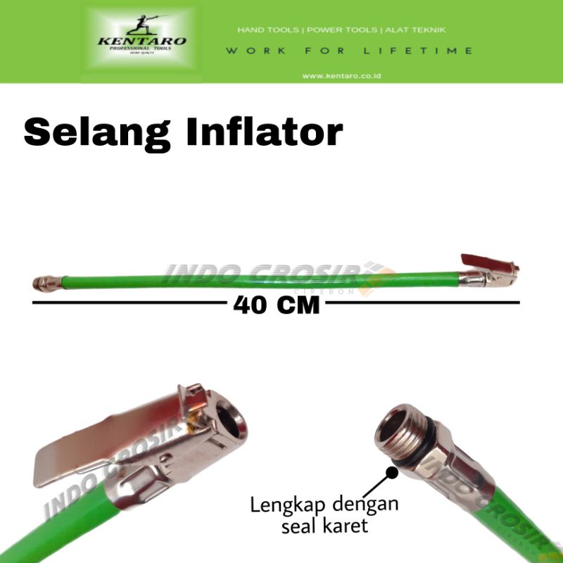 Kentaro Selang Inflator Selang Pompa Selang Tire Inflator