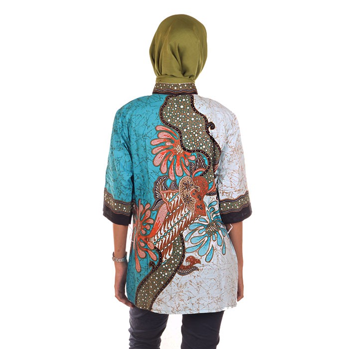 Blus Batik I Baju Batik Atasan Wanita  Riyan