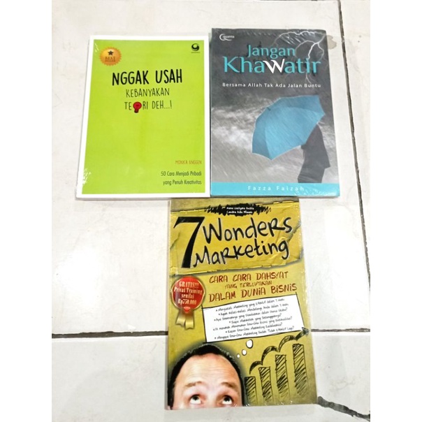 PROMO PAKET OBRAL BUKU MOTIVASI ( 3 BUKU 35 RB) / PENGEMBANGAN DIRI / INSPIRASI / MOTIVASI / BUSSINESS / SELF REMINDER / MURAH ORIGINAL-PAKET 25RB