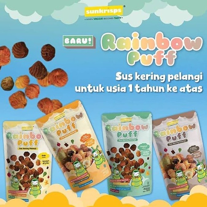 Sunkrisps Rainbow Puff Sus Kering (Paket Bundling)