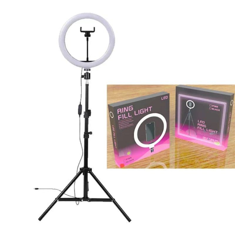 RINGLIGHT LED BESAR 30cm dan 26cm lampu MAKE UP Ring fill light + Tripod 55cm / 1.1M / 1.6M / 2.1M