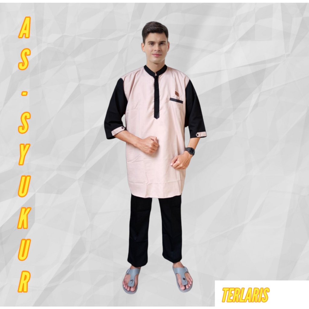 AS-SYUKUR/GAMIS PAKISTAN PREMIUM/KOKO KURTA BONUS PECI/KURTA PAKISTAN