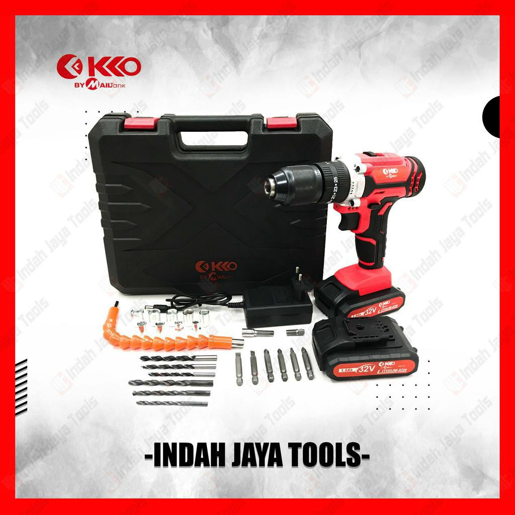 KKO MAILTANK K12 Mesin Bor Beton Besi Kayu 32V Baterai Cordless Drill