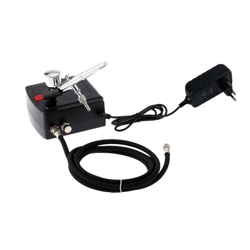 KMOON Air Compressor Airbrush Painting Tatto Nail Art with Spray Gun - TC-100K