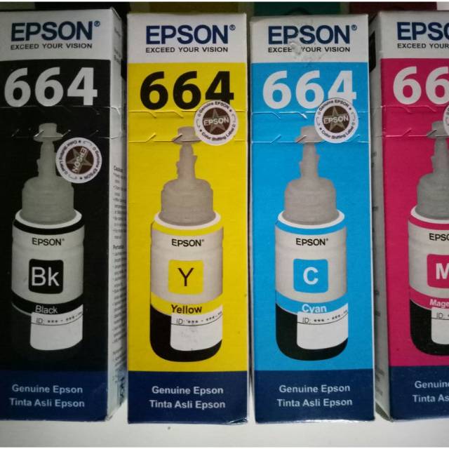 Tinta ori epson L series 664 original asli