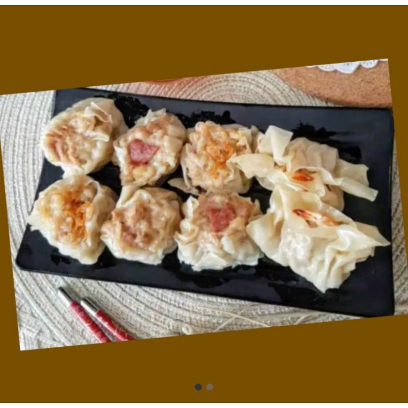 

Dimsum ayam mix plus saus sambal