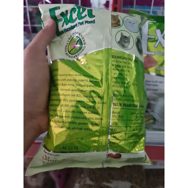Makanan Kucing Kering Excel 500 gram
