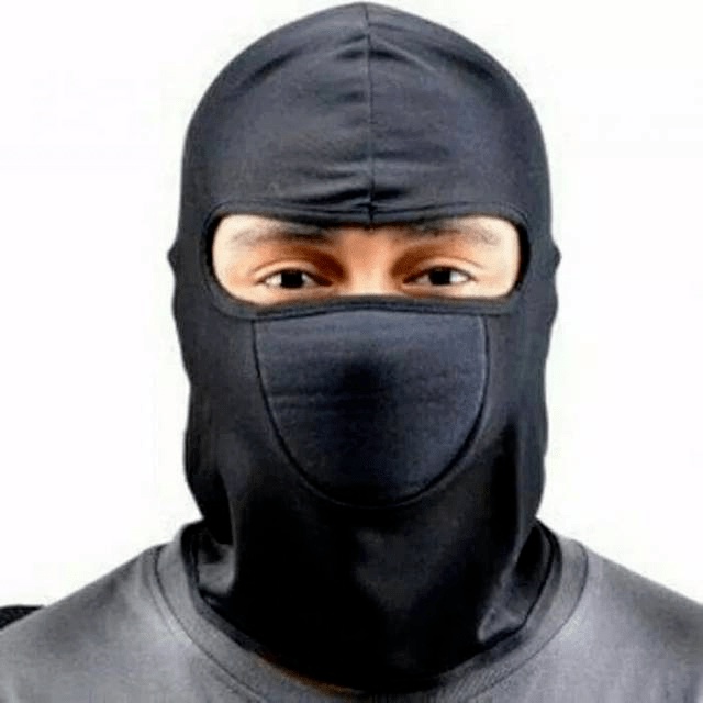 Masker ninja hitam polos full face Balaclava Motor Helm