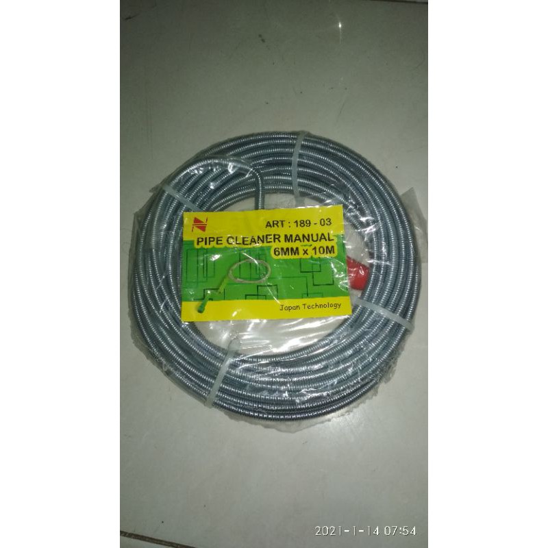 PIPE CLEANER MANUAL NANKAI PEMBERSIH PIPA NANKAI 10meter