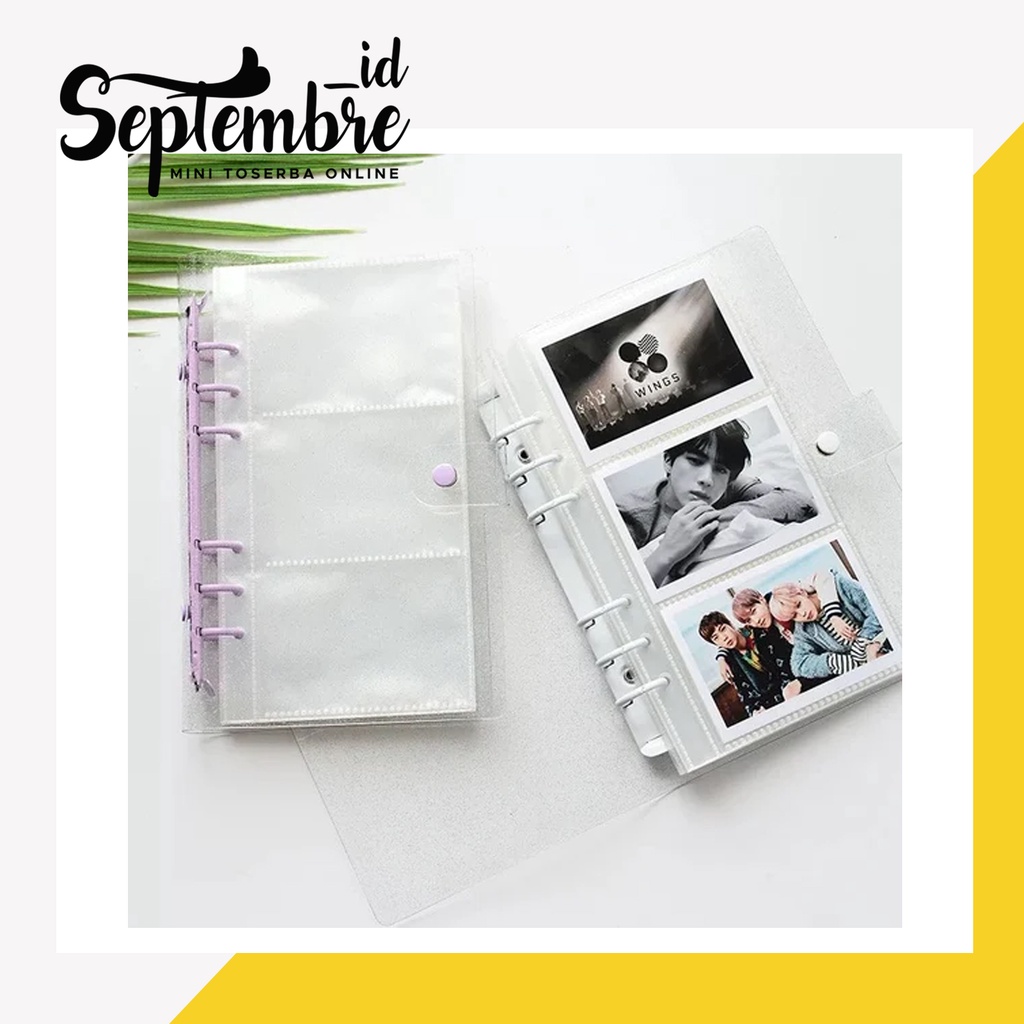 

A6 Sleeves Photo Album Binder Refill Sleeve Photocard Sleeve Photocard Holder Tempat Polaroid Kpop Sleeve Foto Kartu Idol