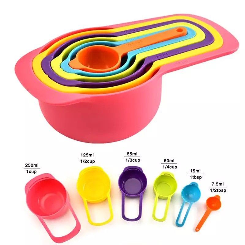 MJ88 SENDOK TAKAR 6 IN 1 SET SERBAGUNA / MEASURING SPOONS SUPER MURAH