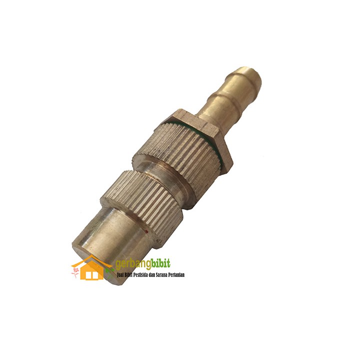 Brass Nozzle 1 Lubang Nagasaki Lurus Nosel Nozel Kuningan Cuci AC Sablon