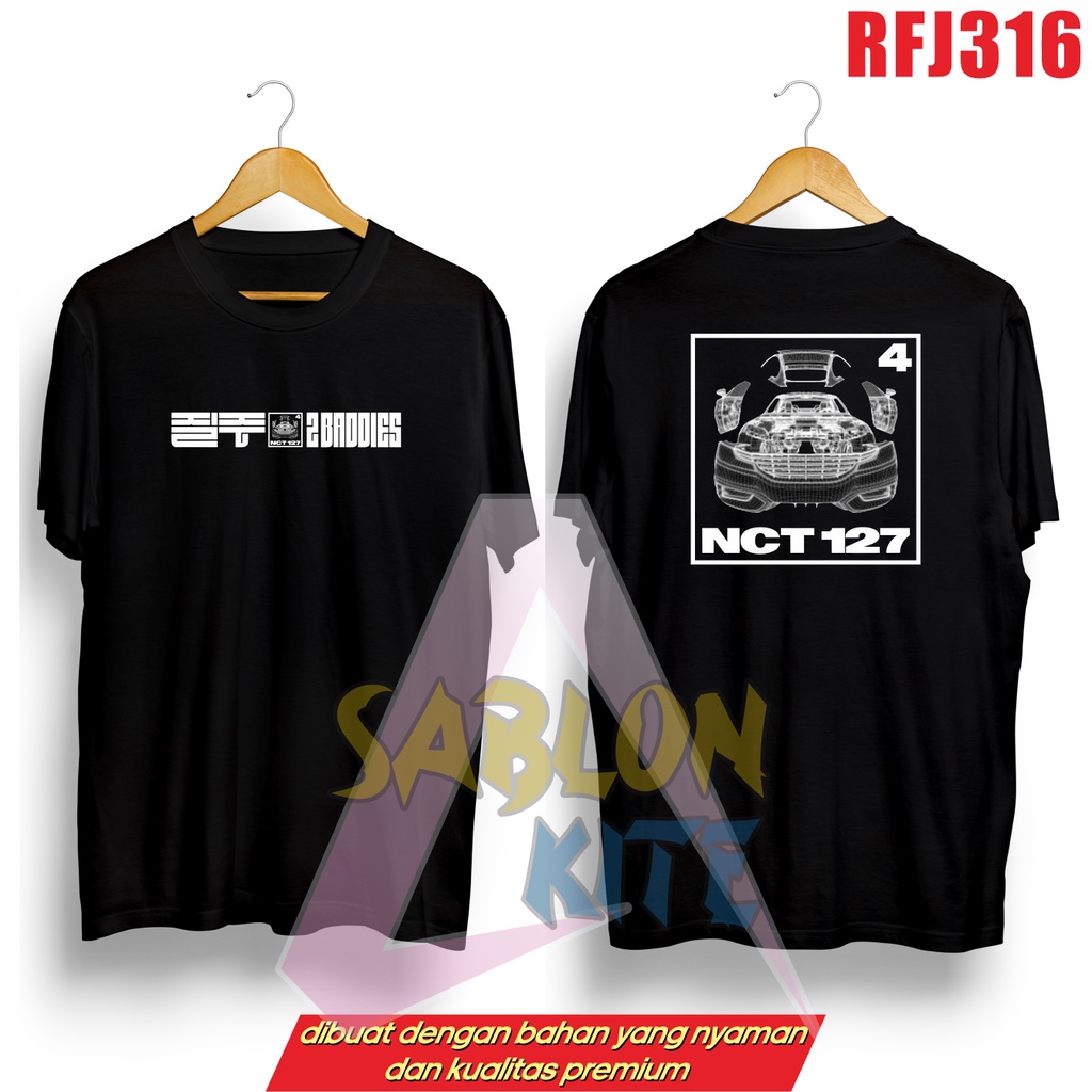 MURAH!!! KAOS 2BADDIES RFJ316 UP TO 3XL