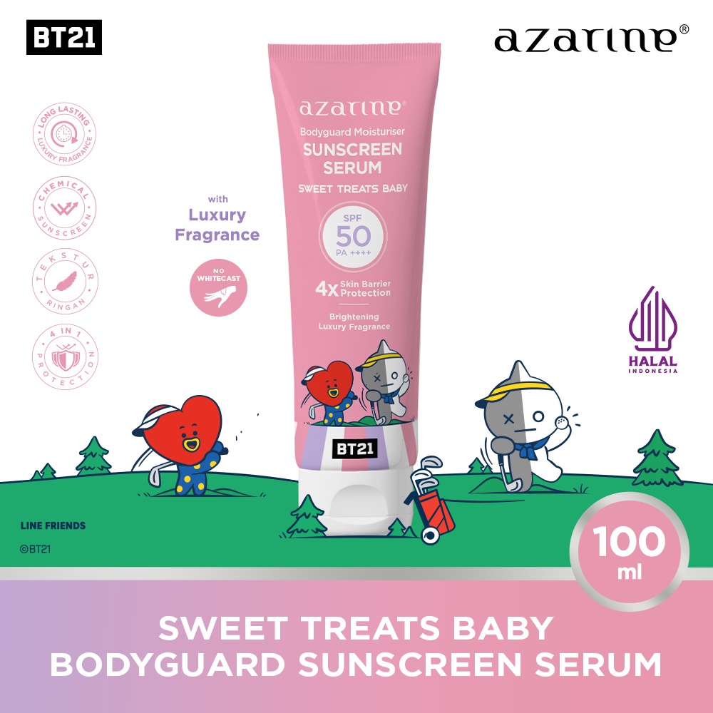 AZARINE Sunscreen Serum Bodyguard Moisturiser X BT21 100ml