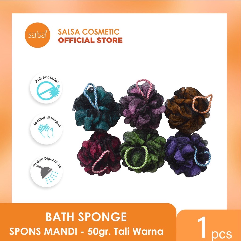 SALSA Bath Sponge Indonesia / Spons Mandi 20gr 30gr 50gr / Soft Body Sponge Spon Tubuh / Warna Warni Bola Candy Joint Shell Pelangi Kupu Kupu Pita Buah Bunga Labu Kura Kura / Beauty Tools Beauty Blender Puff Curler Brush Glue / Alat Kecantikan Paket Wajah