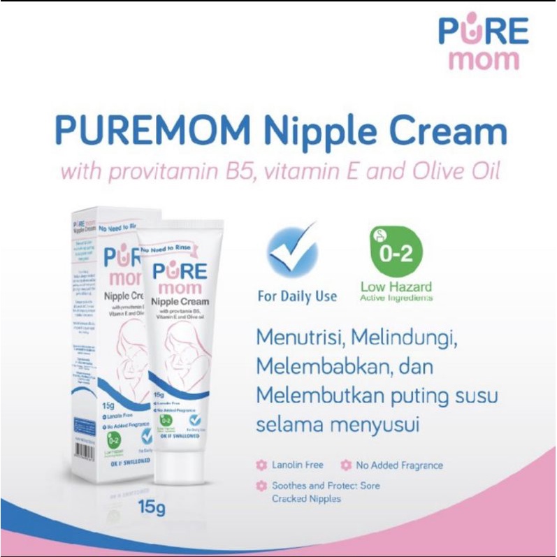 PURE Mom Nipple Cream 15g