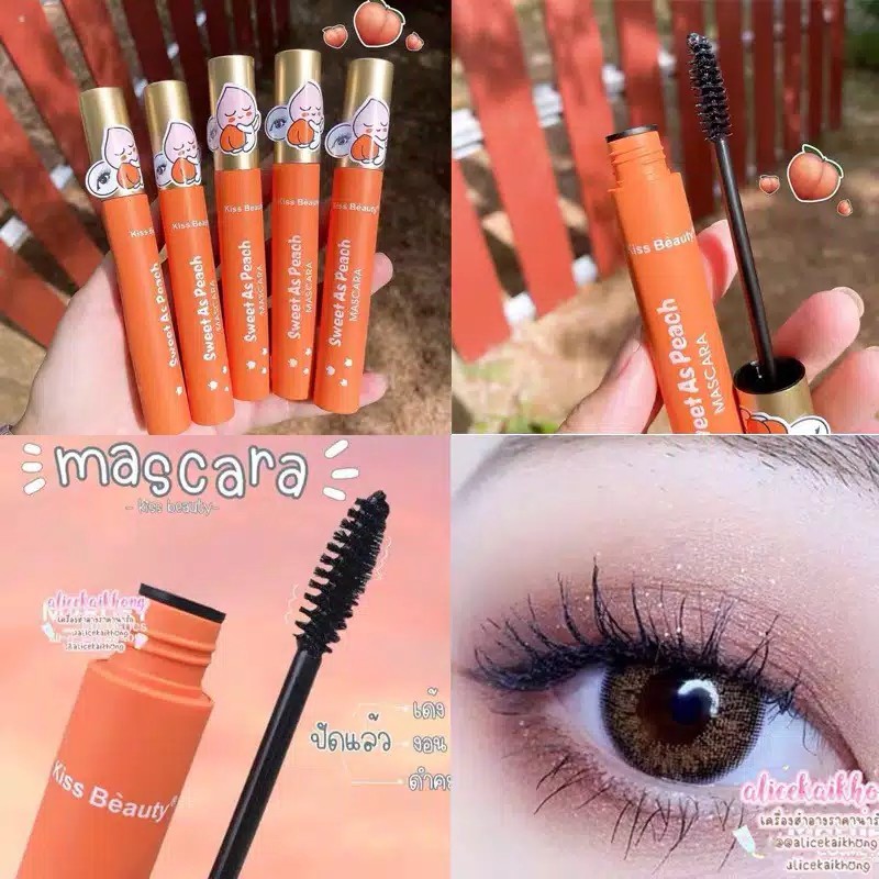 Mascara / Maskara Kiss Beauty Warna Hitam / Galenco Penjepit Bulu Mata