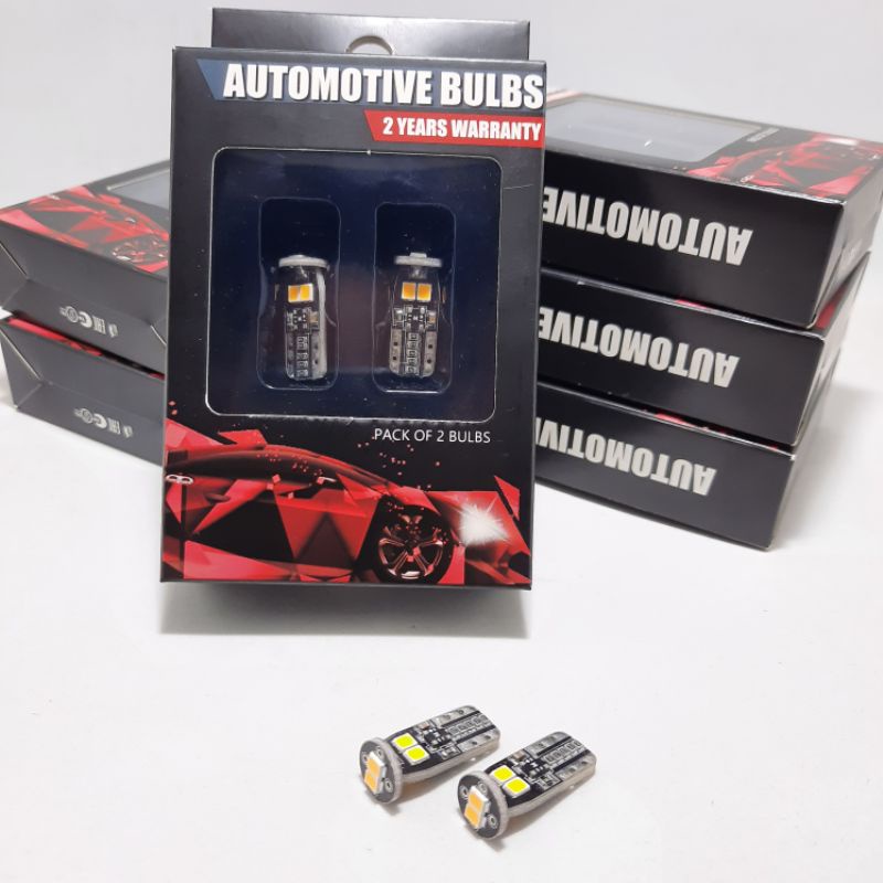 Lampu LED Mobil T10 W5W Canbus - PRESTIGE - 4300K Super Bright - Warm White Putih Kekuningan