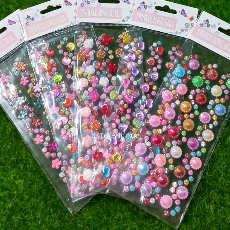 

Sticker Timbul Stiker Manik Payet Hias Deco Case