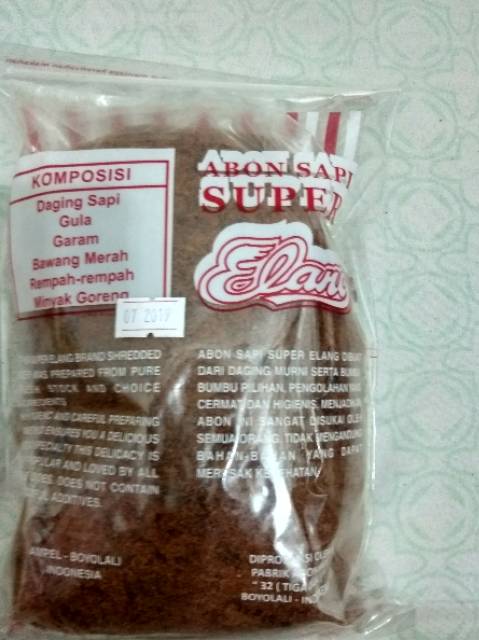 abon sapi super cap elang asli boyolali 250gr