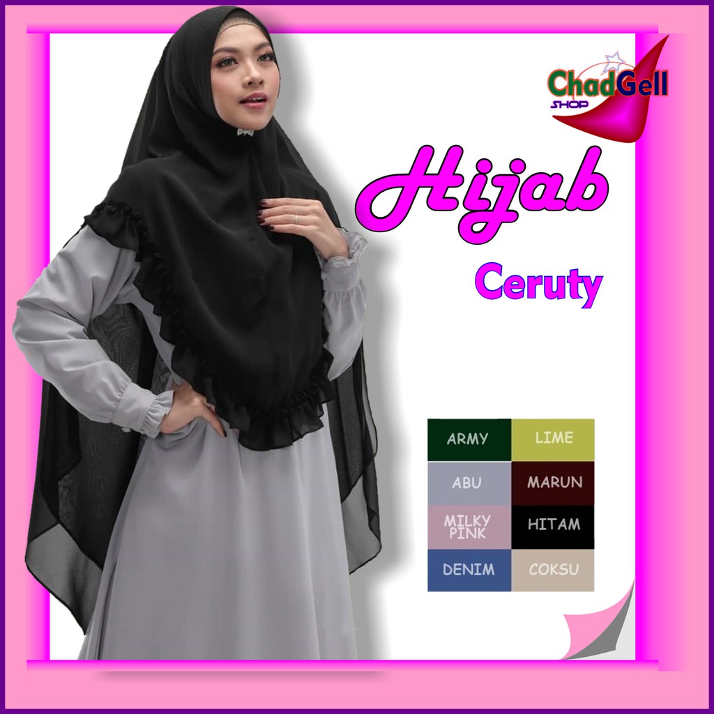 Hijab Instan Khimar Arimbi Ceruty Hijab Instan Jilbab Instan Khimar Syari Hijab Arimbi Jilbab Instan