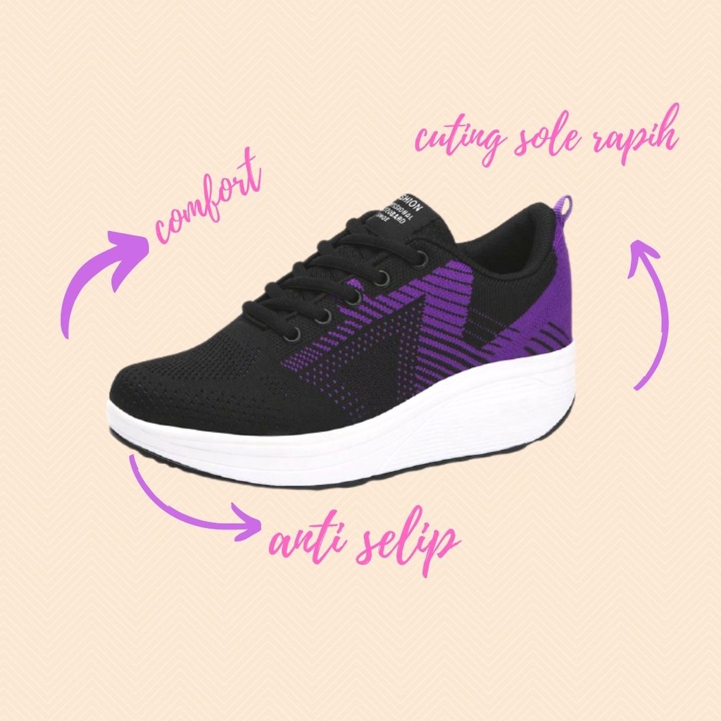 SEPATU SNEAKERS WANITA 100% ORI!!! Ultra Sport Running Shoes SGF SU01