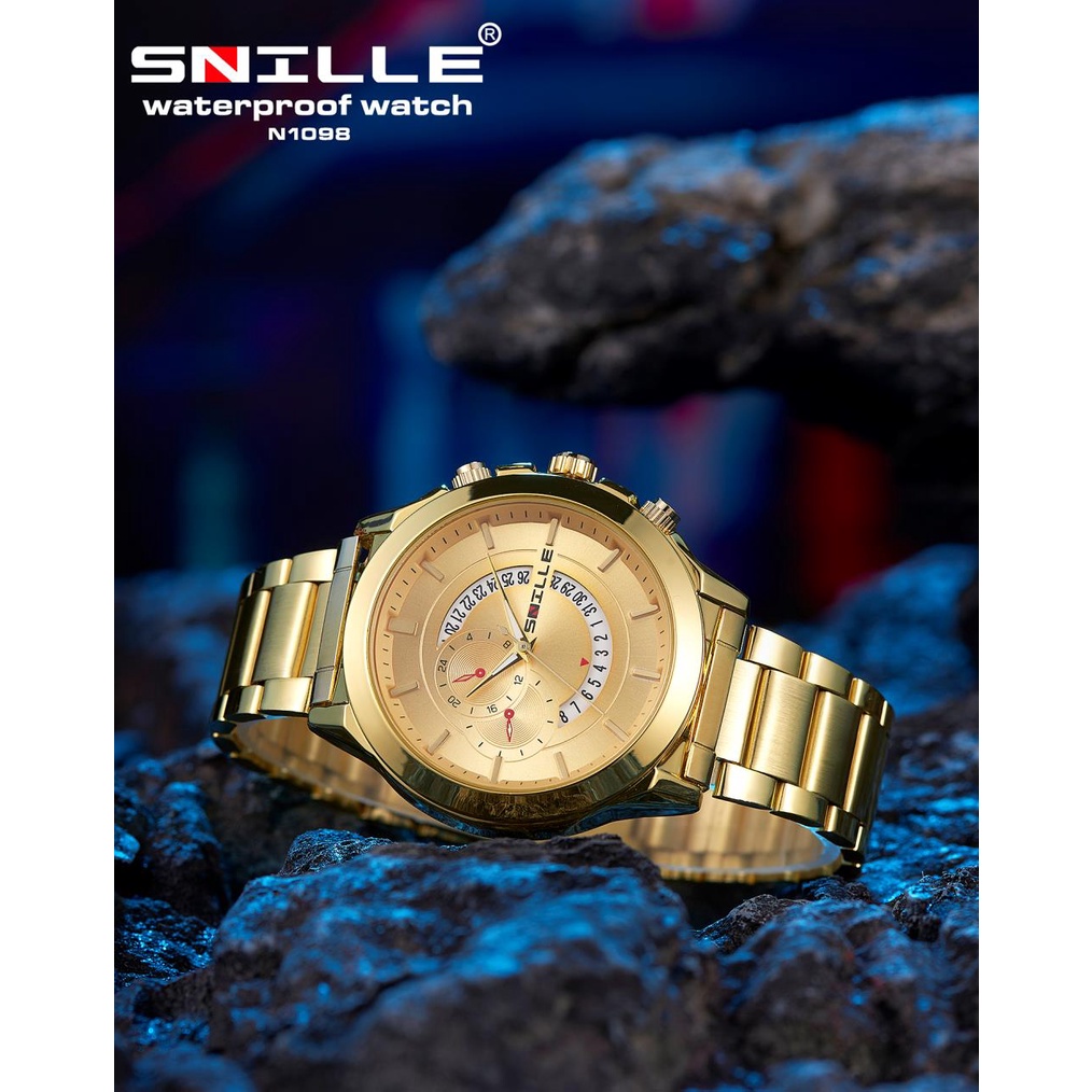 Snille Jam Tangan Rantai Wanita Unisex Original Asli Anti Air Waterproof 1098