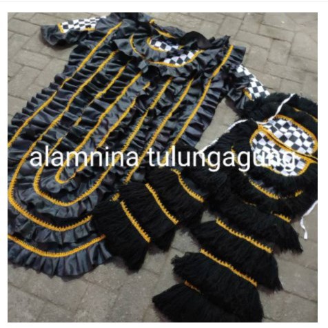 Celana Barongan Kemul Selimut Warna Hitam embong barongan Jaranan Kuda Lumping Reog request warna - 