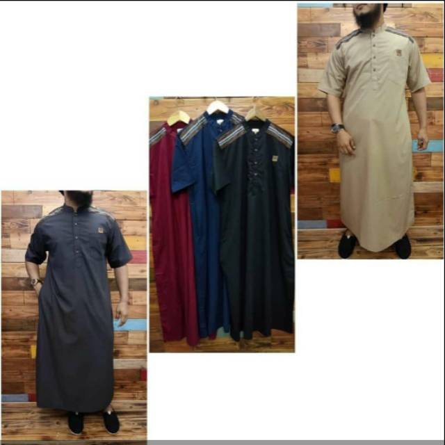 Gamis pria al amwa - jubah pria al amwa - jubah pria lengan pendek al amwa -gamis jubah pria al amwa
