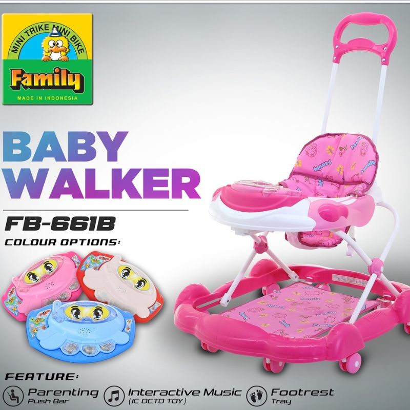 DIJAMIN ORIGINAL FAMILY Baby Walker FB 2121 / FB 661B / FB 136 Alat Belajar Jalan Bayi