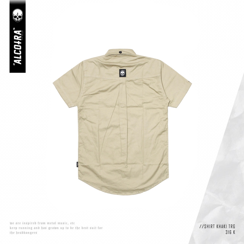 SHIRT KHAKI TRG // KEMEJA LENGAN PENDEK KHAKI