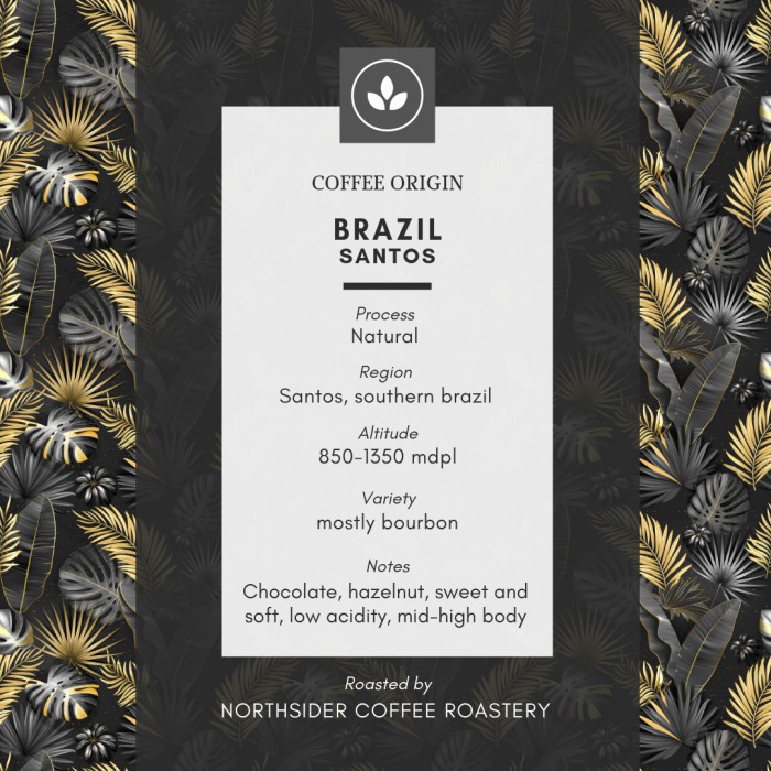 

gt201jyj Biji Kopi Arabika Brazil Santos Natural -1Kg Northsider Coffee - Biji Kopi Ds20X11