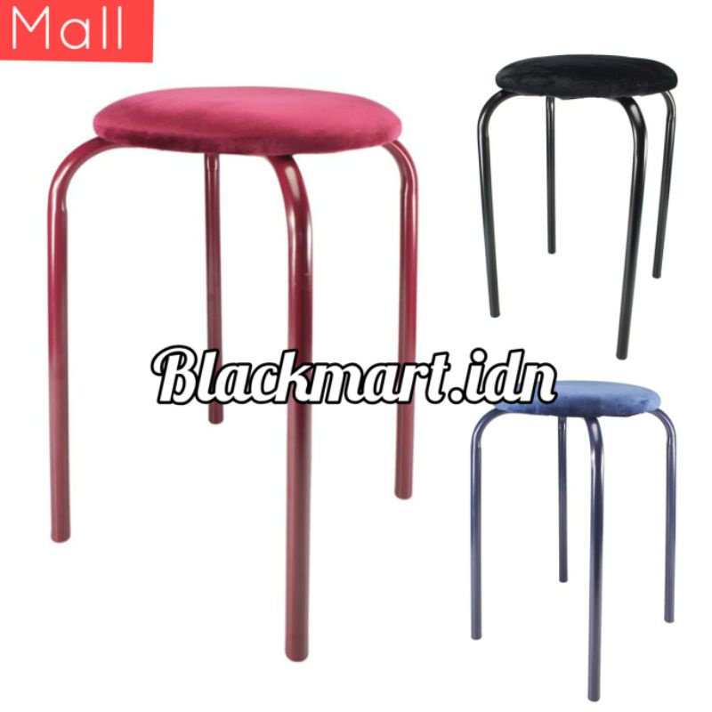 Informa Bangku Besi Metal - Outdoor Indoor Restoran Cafe Kantor Kelas taman Sekolah Kursi stool bar