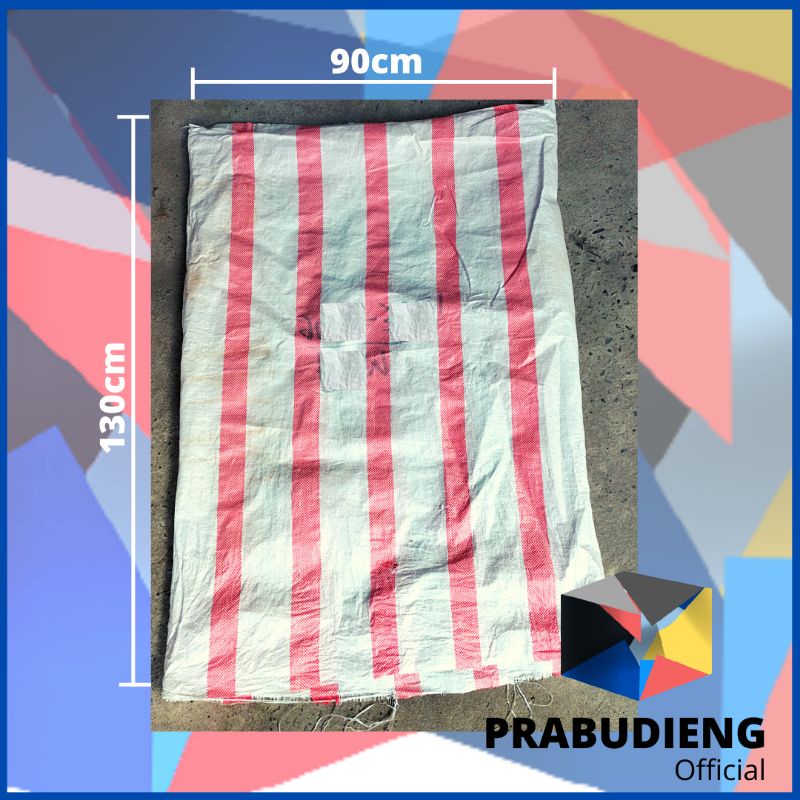 5bh KARUNG PLASTIK BEKAS JUMBO SEKALI PAKAI uk.130x90cm