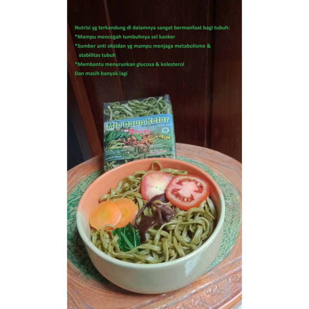 

mie instan non msg cap 2 piring varian sayur kelor