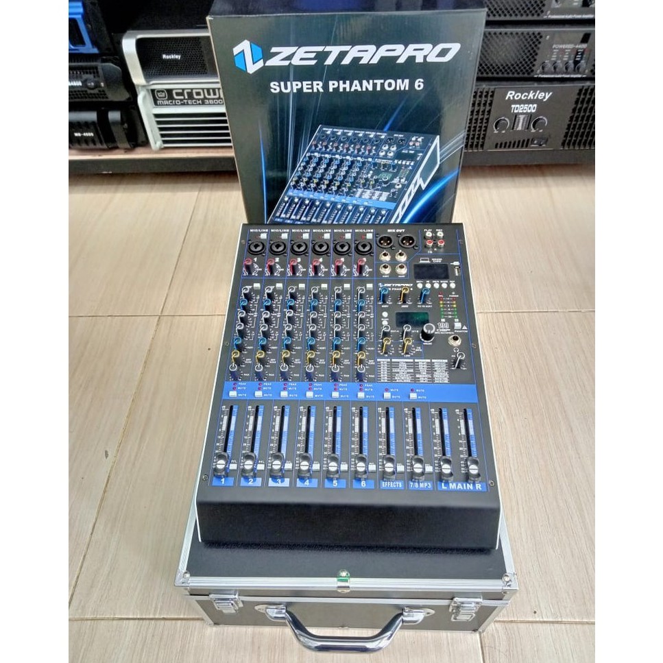 MIXER AUDIO ZETAPRO SUPER PHANTOM 6 6CH mikser super phantom6 6channel